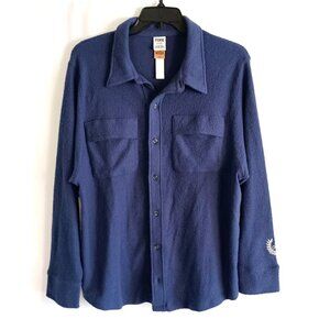 PINK by Victoria’s Secret Blue Shacket Size L New Oversized Shirt Jacket